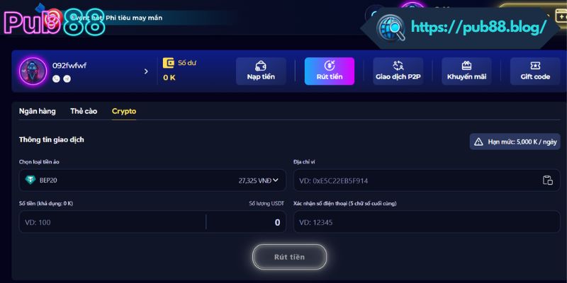Giải đáp những thắc mắc khi rút tiền PUB88