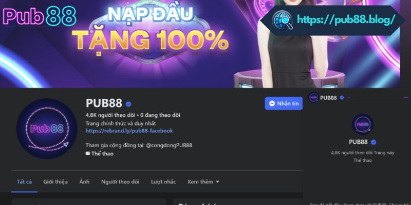 Hướng Dẫn Cách Liên Hệ PUB88 Đúng Quy Trình Nhà Cái Liên hệ PUB88 bằng Fanpage để được nhận hỗ trợ nhanh chóng