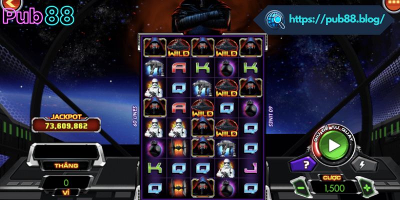 Trải nghiệm game slot Star Wars đẳng cấp tại PUB88